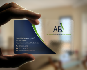 Business Card Design by chandrayaan.creative for Advanced Brain & Spine | Design: #11208037