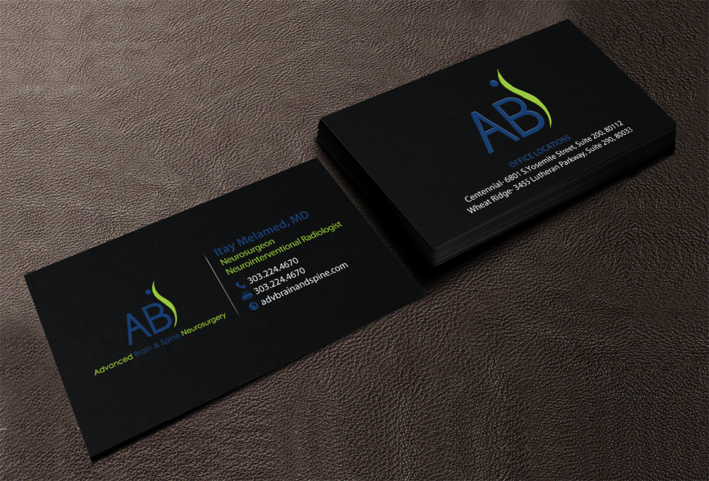 Business Card Design by chandrayaan.creative for Advanced Brain & Spine | Design #11208067