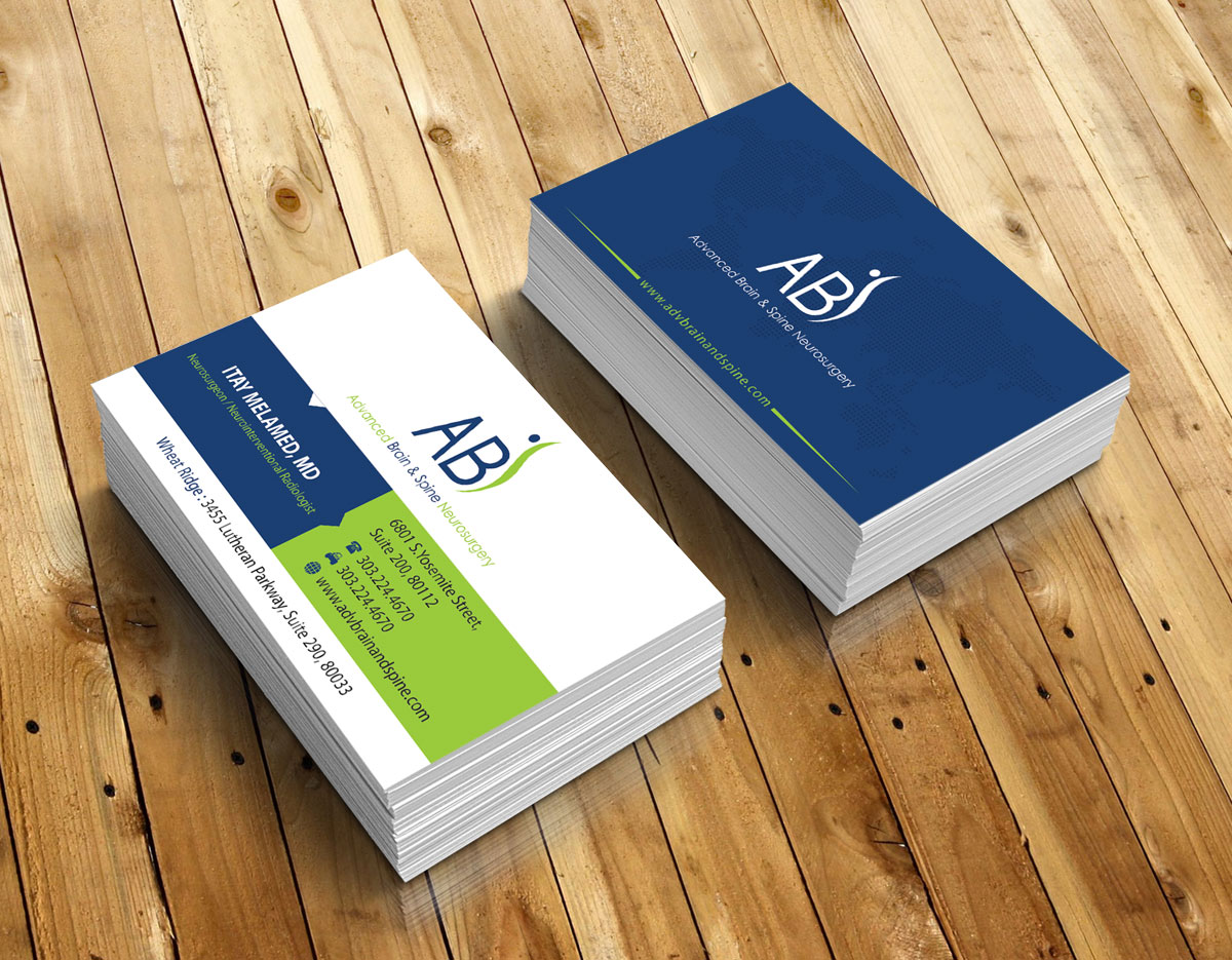 Business Card Design by alpesh9520 for Advanced Brain & Spine | Design #11211792