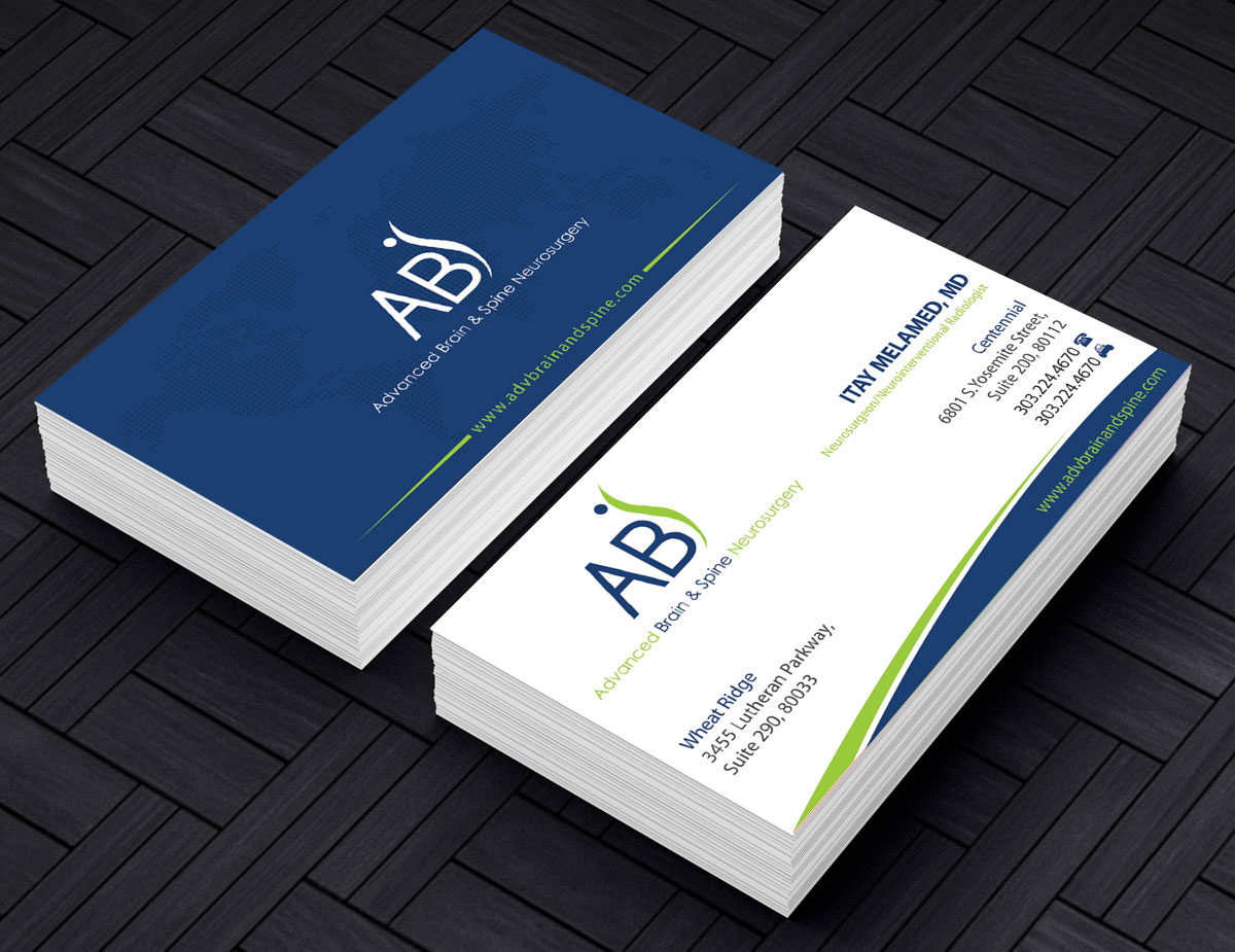 Business Card Design by alpesh9520 for Advanced Brain & Spine | Design #11211793