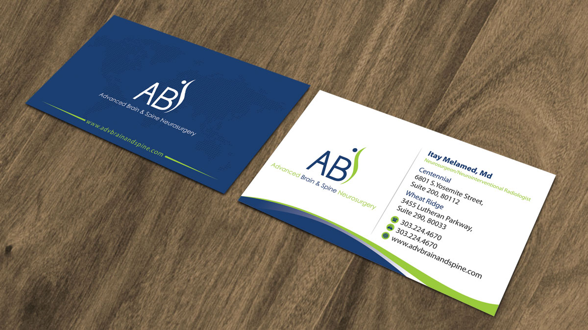 Business Card Design by alpesh9520 for Advanced Brain & Spine | Design #11222157