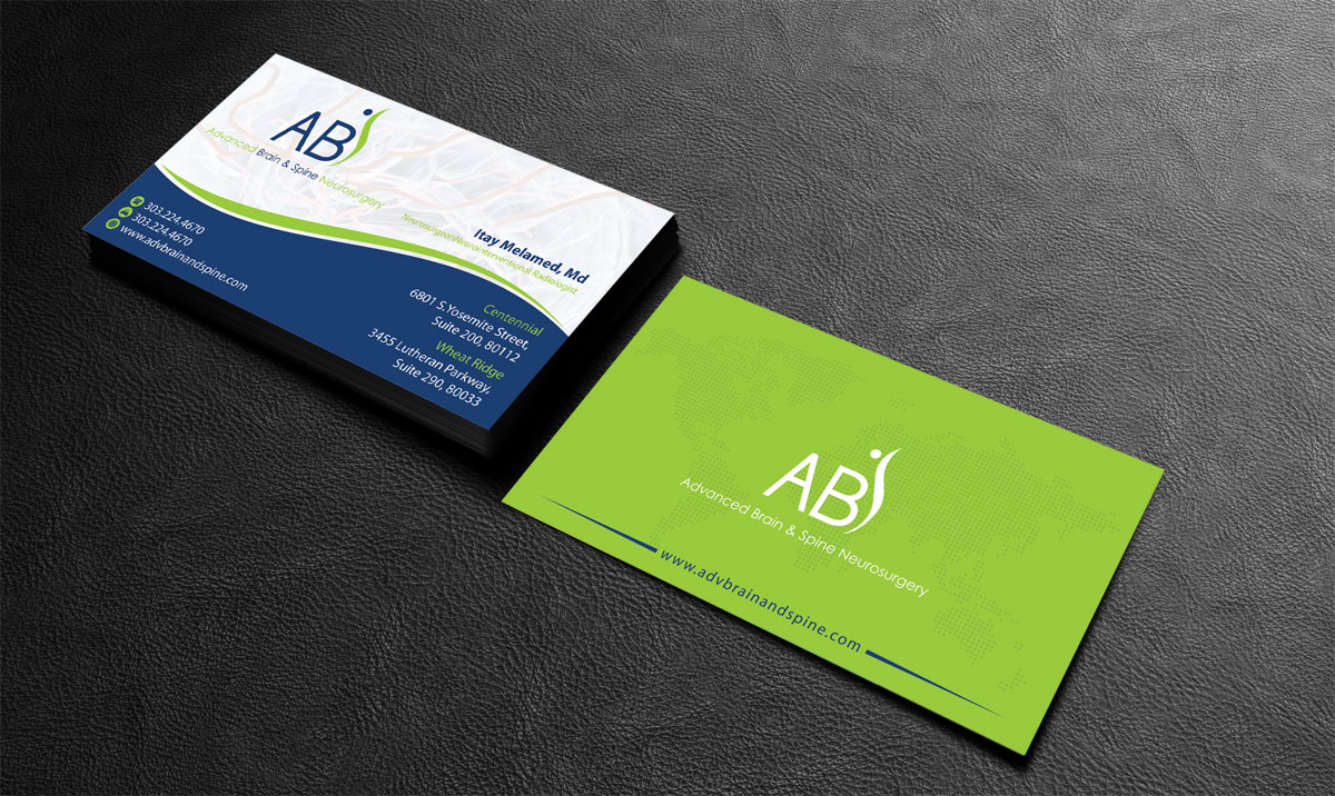 Business Card Design by alpesh9520 for Advanced Brain & Spine | Design #11223268