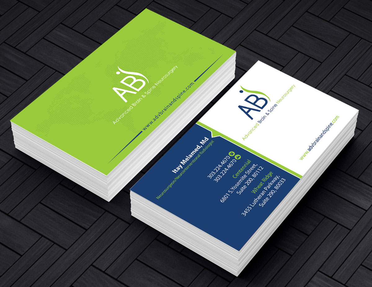 Visitenkarten-Design von alpesh9520 für Advanced Brain & Spine | Design #11223269