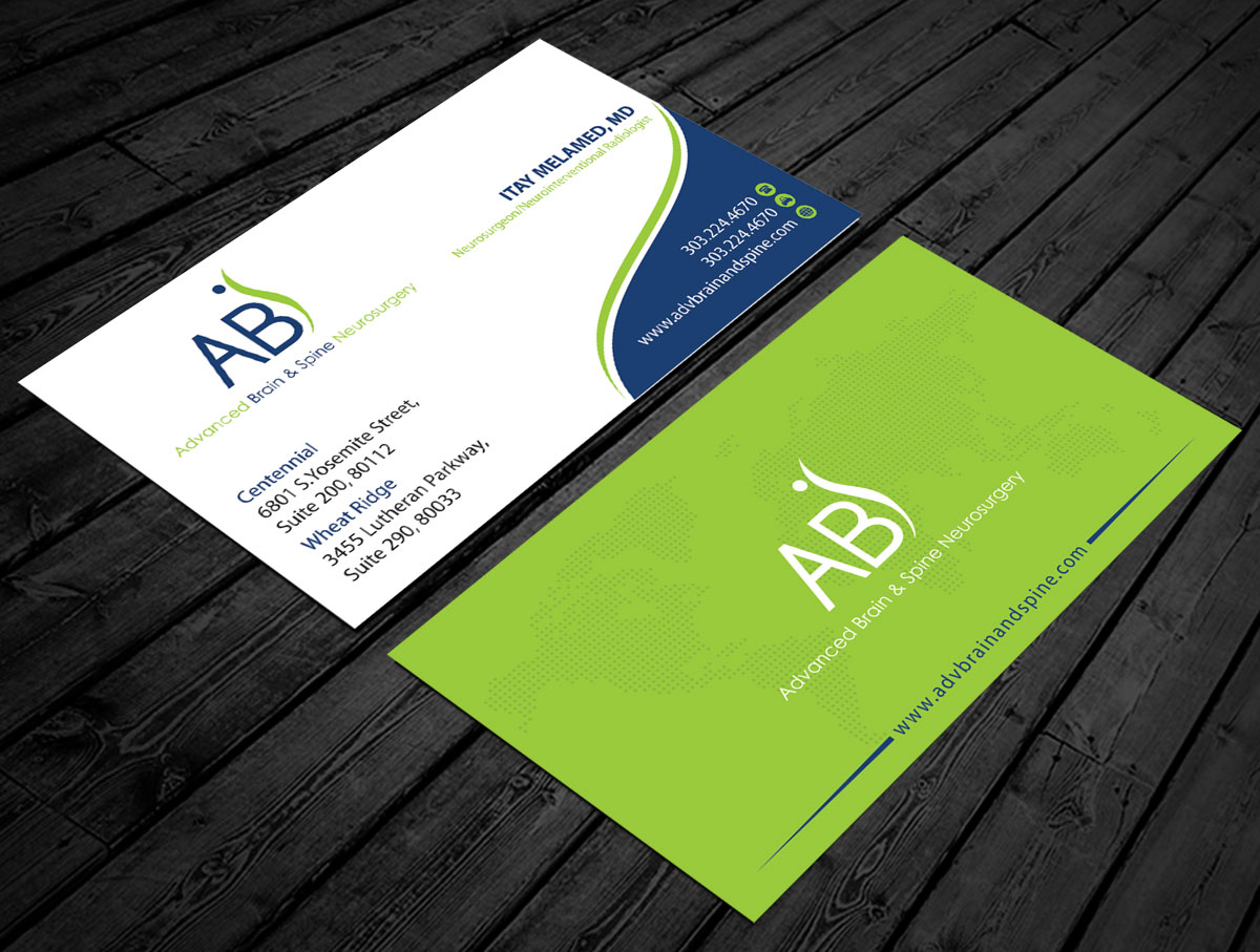 Business Card Design by alpesh9520 for Advanced Brain & Spine | Design #11223286
