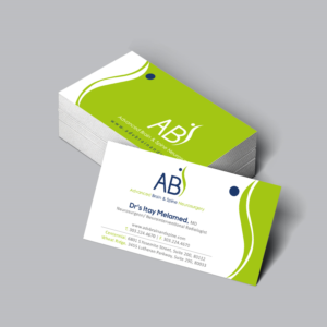 Business Card Design by tanmoy.pramanik for Advanced Brain & Spine | Design #11212971