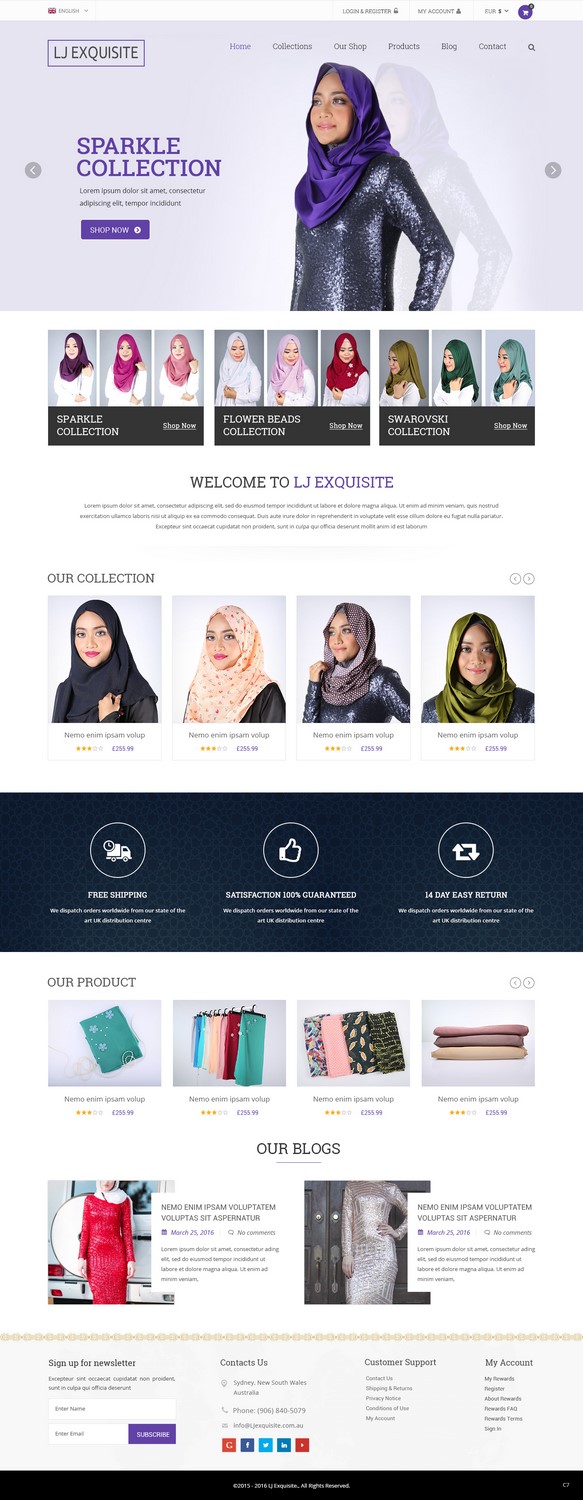 Web Design by pb for LJ EXQUISITE | Design #11209848