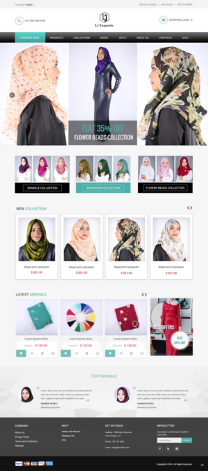 Web Design by pb for LJ EXQUISITE | Design: #11209849