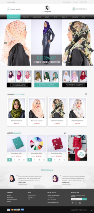 Web Design by pb for LJ EXQUISITE | Design: #11221541
