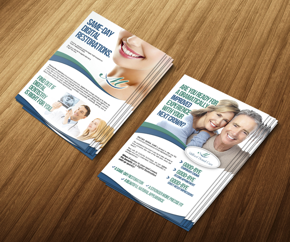 Flyer Design by jeffdefy for Milford Dental Care | Design #11398390