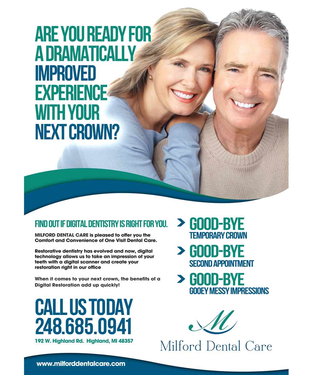 Diseño de Flyer por jeffdefy para Milford Dental Care | Diseño #11423049
