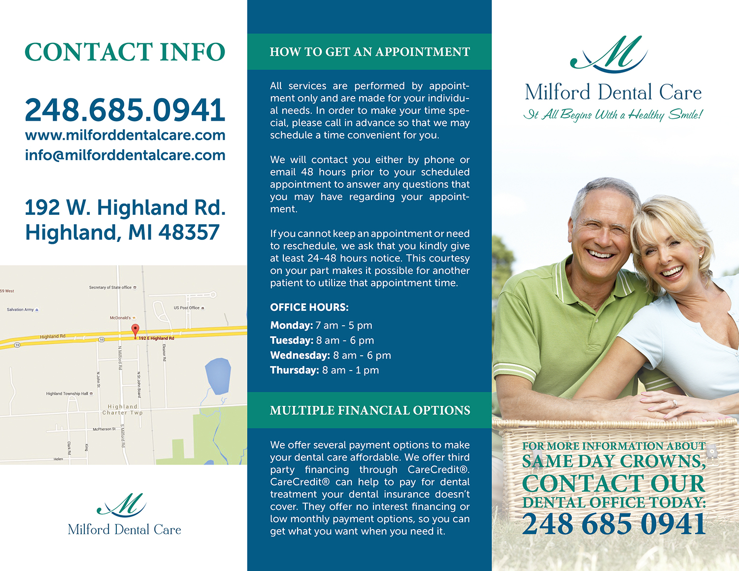 Flyer Design by RoundYellow for Milford Dental Care | Design #11356156