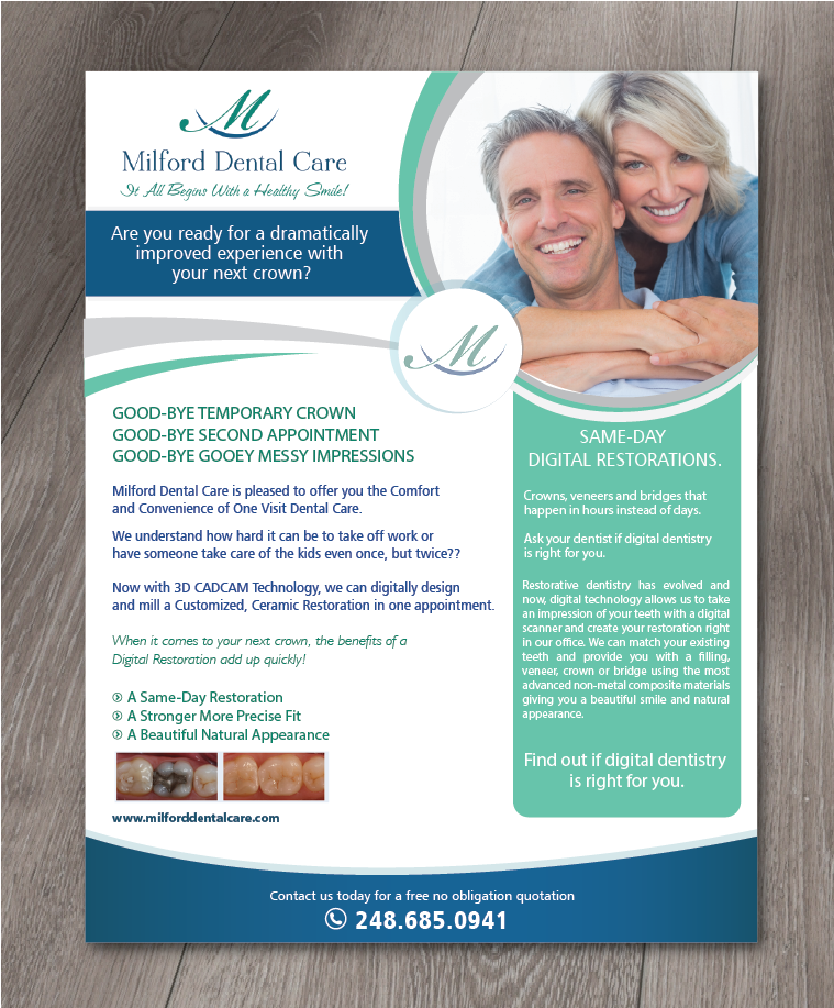 Flyer Design by alex989 for Milford Dental Care | Design #11461976