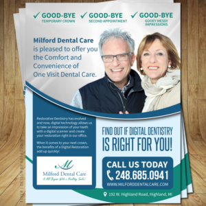 Flyer Design by adiazudin for Milford Dental Care | Design: #11470251