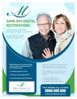 Flyer Design by Designer Mate for Milford Dental Care | Design: #11392648
