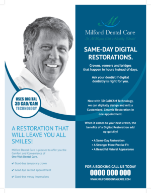 Flyer Design by Designer Mate for Milford Dental Care | Design: #11397647
