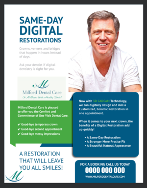 Flyer Design by Designer Mate for Milford Dental Care | Design: #11398585