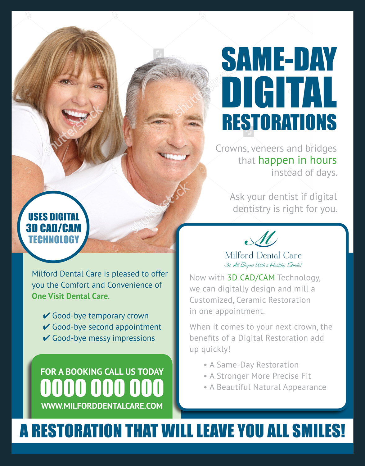 Flyer Design by Designer Mate for Milford Dental Care | Design #11407363