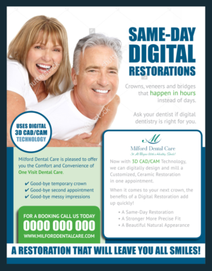 Flyer Design by Designer Mate for Milford Dental Care | Design: #11407363
