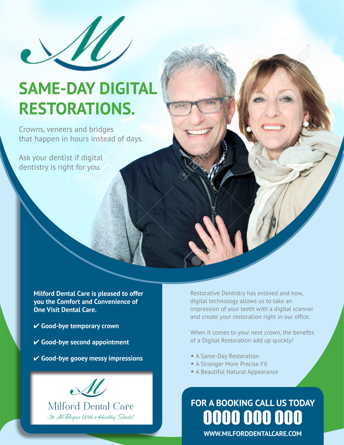 Flyer Design by Designer Mate for Milford Dental Care | Design #11447791