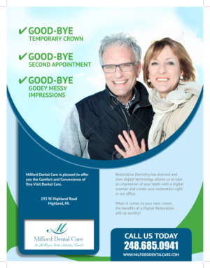 Flyer Design by Designer Mate for Milford Dental Care | Design: #11461514
