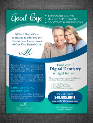 Flyer-Design von rug für Milford Dental Care | Design #11464691