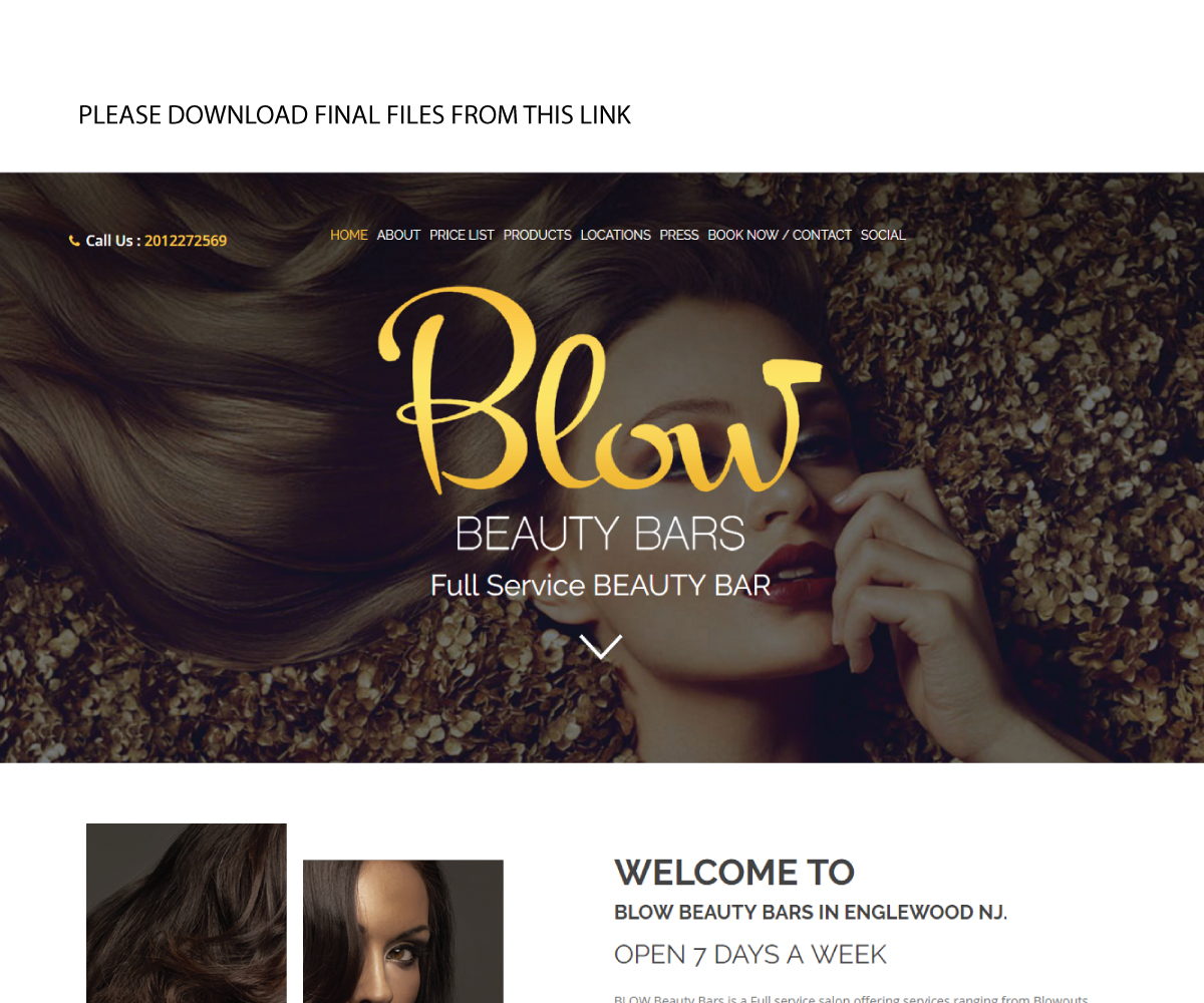 Web Design by pb for this project | Design #12346843