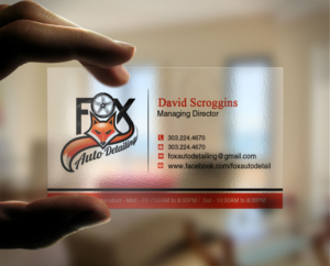 Business Card Design by Lanka Ama for Fox Automotive Detailing | Design: #11212580