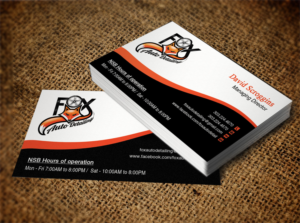 Business Card Design by Lanka Ama for Fox Automotive Detailing | Design: #11212583