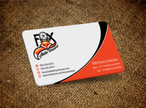 Business Card Design by Lanka Ama for Fox Automotive Detailing | Design: #11212584