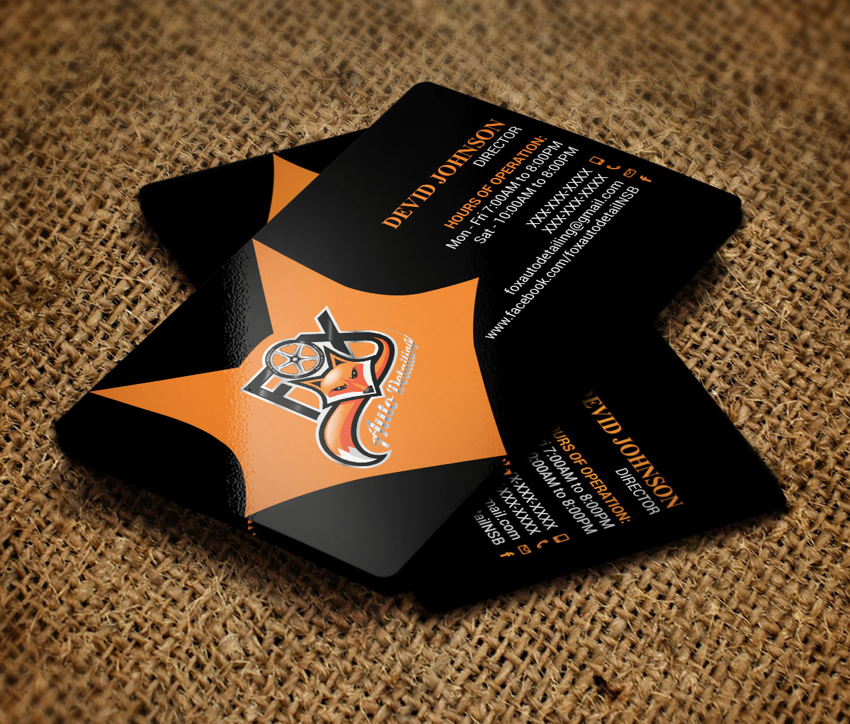 Business Card Design by Verified artistry for Fox Automotive Detailing | Design #11218286