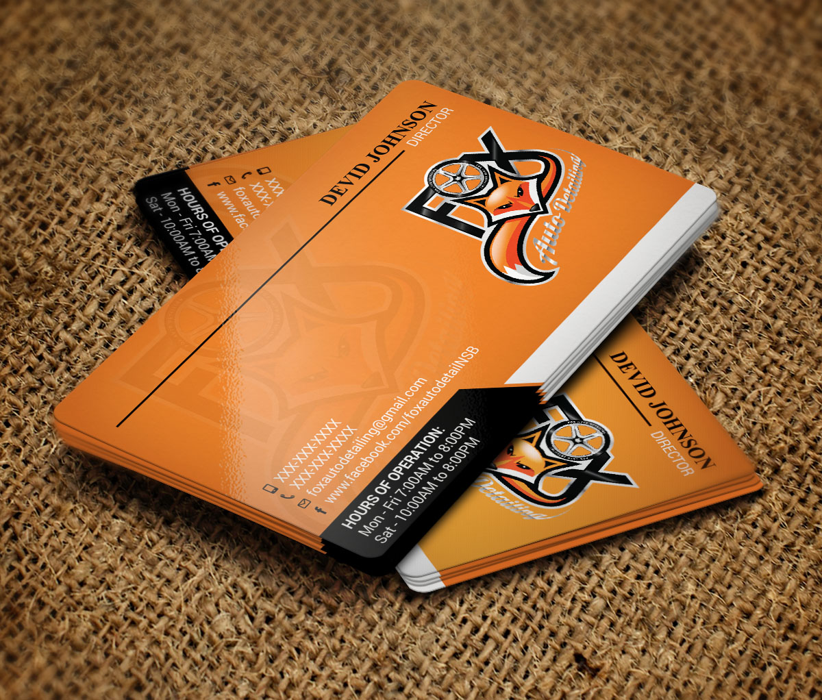 Business Card Design by Verified artistry for Fox Automotive Detailing | Design #11218291