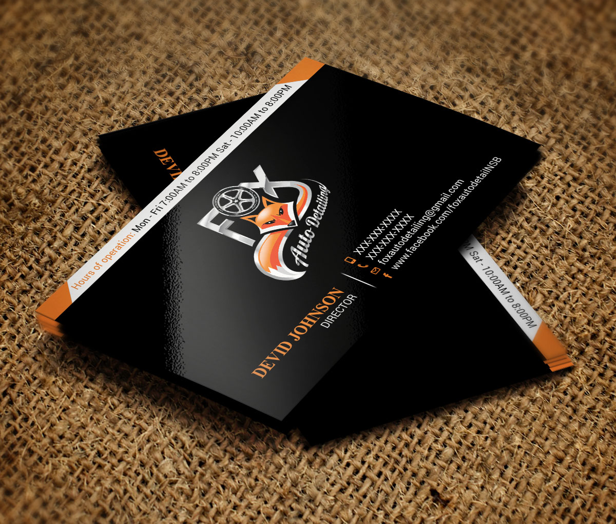 Business Card Design by Verified artistry for Fox Automotive Detailing | Design #11218297