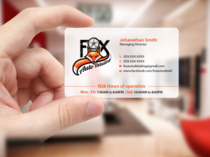 Business Card Design by Creations Box 2015 for Fox Automotive Detailing | Design: #11223172