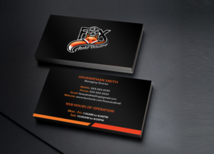 Design de Carte de Visite par Creations Box 2015 pour Fox Automotive Detailing | Design : #11223179