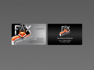 Design de Carte de Visite par Creations Box 2015 pour Fox Automotive Detailing | Design : #11223188