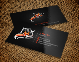 Business Card Design by Brand aid for Fox Automotive Detailing | Design: #11221890
