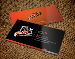 Business Card Design by Brand aid for Fox Automotive Detailing | Design: #11221905