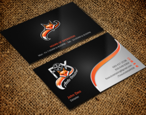Business Card Design by Brand aid for Fox Automotive Detailing | Design: #11240101