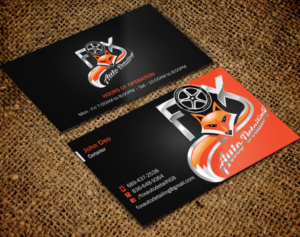 Design de Carte de Visite par Brand aid pour Fox Automotive Detailing | Design : #11240117