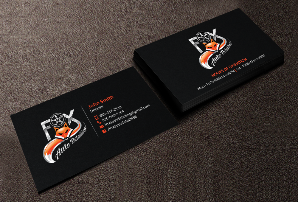 Business Card Design by chandrayaan.creative for Fox Automotive Detailing | Design #11208152