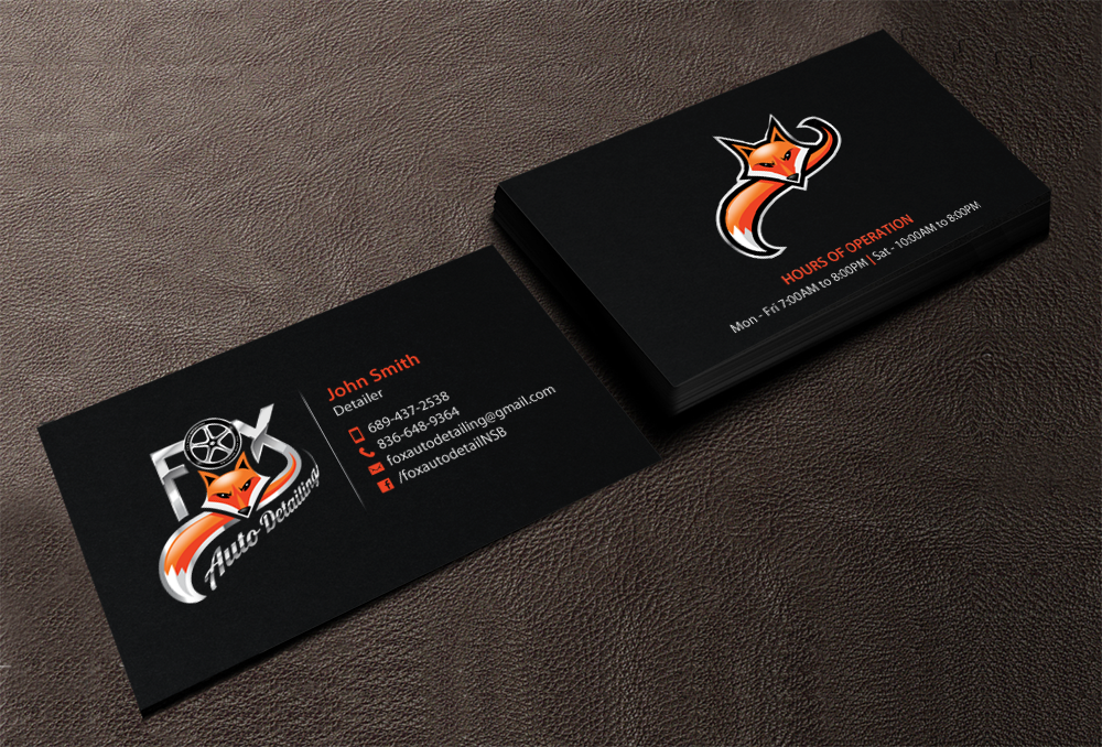 Business Card Design by chandrayaan.creative for Fox Automotive Detailing | Design #11208153