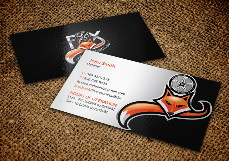 Business Card Design by chandrayaan.creative for Fox Automotive Detailing | Design #11221751