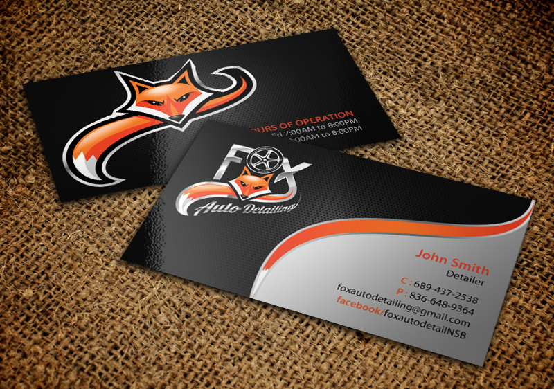Business Card Design by chandrayaan.creative for Fox Automotive Detailing | Design #11221752