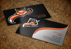 Business Card Design by chandrayaan.creative for Fox Automotive Detailing | Design: #11221752