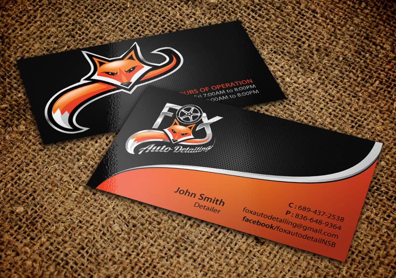 Visitenkarten-Design von chandrayaan.creative für Fox Automotive Detailing | Design #11221753