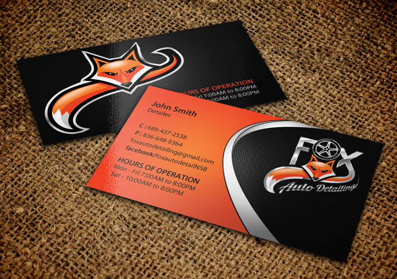 Business Card Design by chandrayaan.creative for Fox Automotive Detailing | Design #11221755