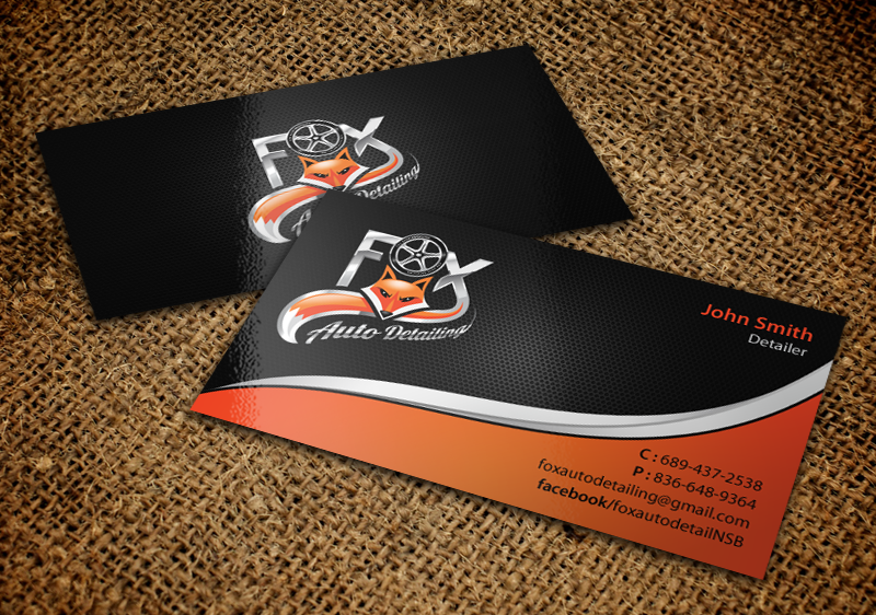 Business Card Design by chandrayaan.creative for Fox Automotive Detailing | Design #11221758