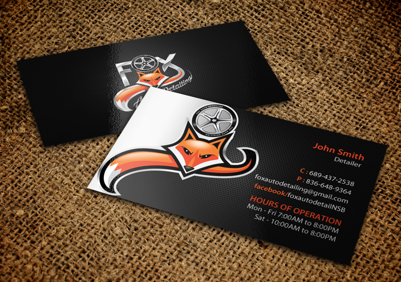 Business Card Design by chandrayaan.creative for Fox Automotive Detailing | Design #11221759