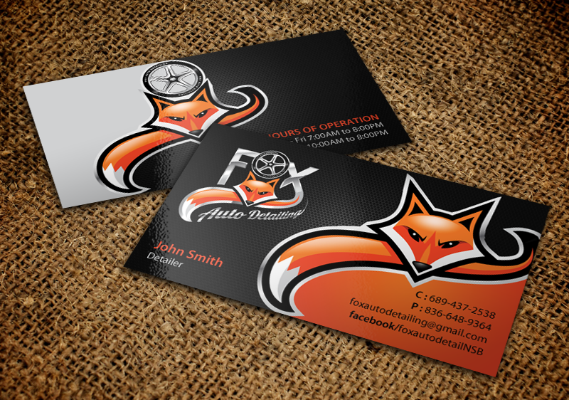 Business Card Design by chandrayaan.creative for Fox Automotive Detailing | Design #11221760