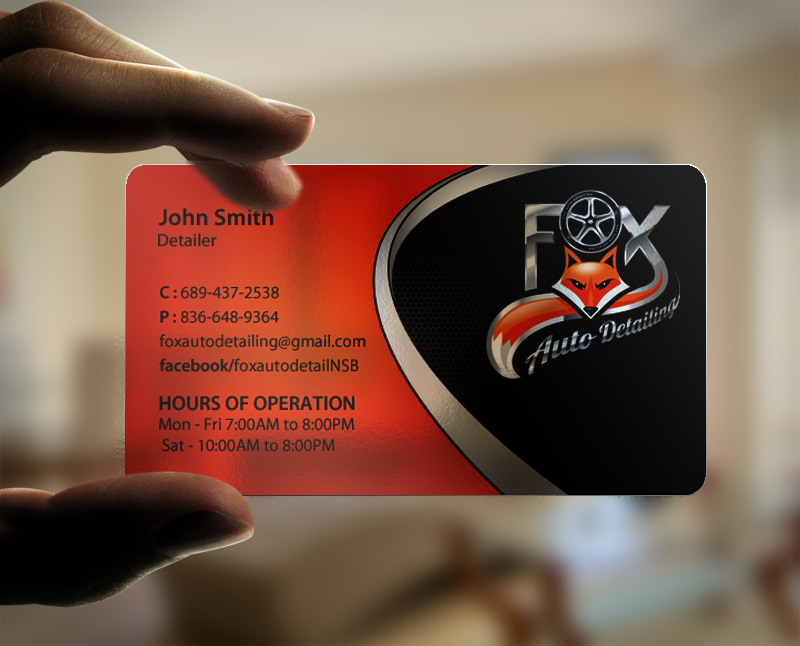 Business Card Design by chandrayaan.creative for Fox Automotive Detailing | Design #11221763